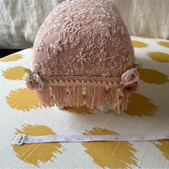 Pink Lace Decorative Footstool Pin cushion - Picture 7 of 7